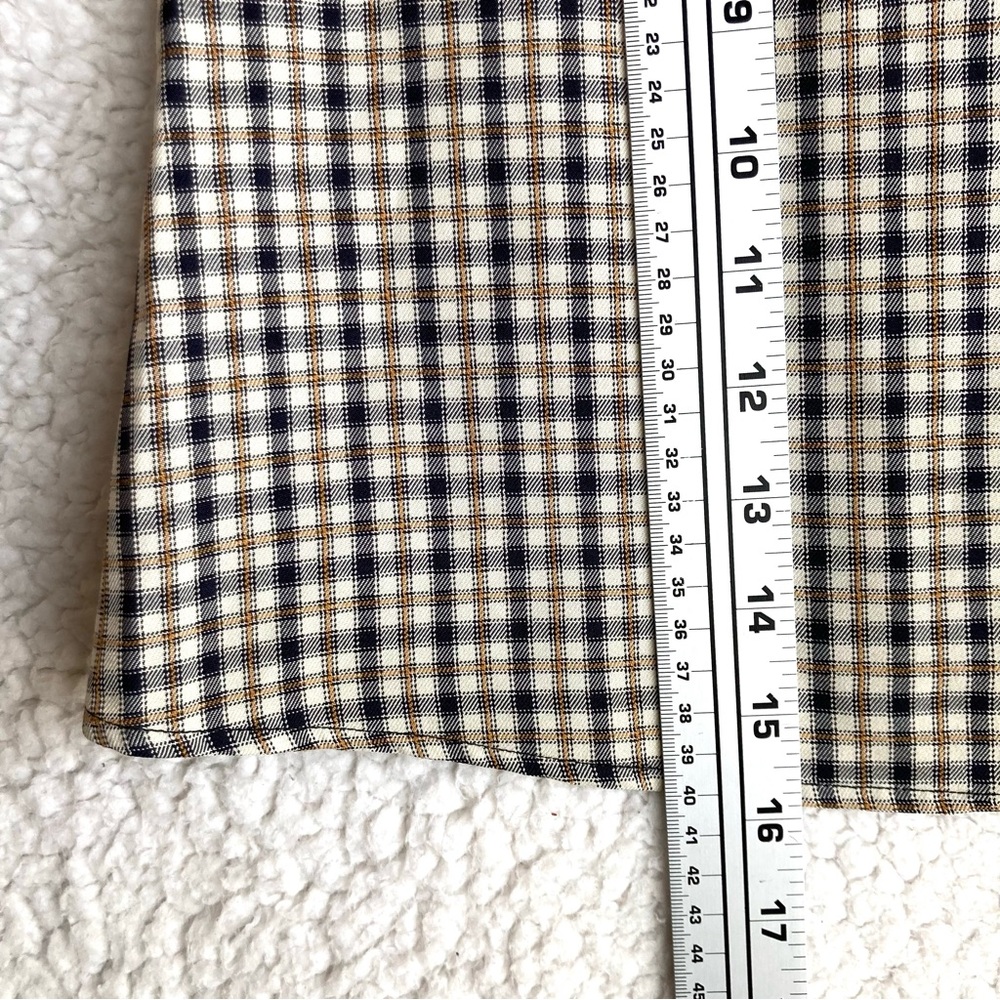 Hyfve Plaid Mini Skirt with side slit, Sz L - Picture 10 of 14
